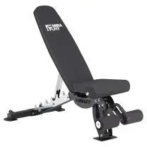 Mirafit M350 Adjustable Weight Bench with Key Features Highlighted