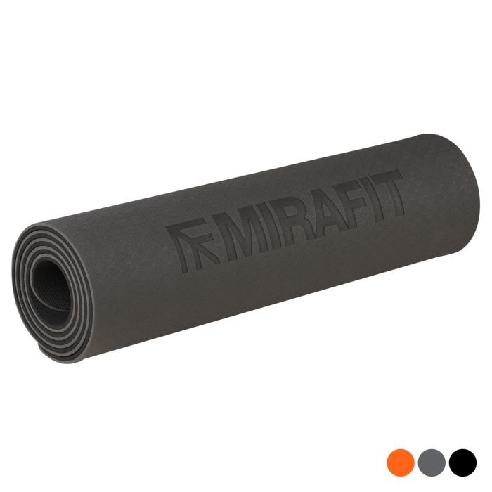 Gymnastics Mat Mirafit Yoga Mat Tone Yoga Mat Orange And Black Mirafit