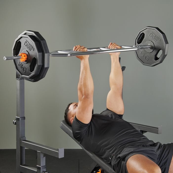 Multi Grip Swiss Bar With Standard Sleeves Mirafit