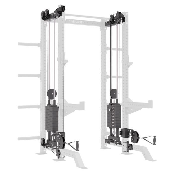 Mirafit 230cm M4 Half Power Rack Functional Trainer Attachment 105kg