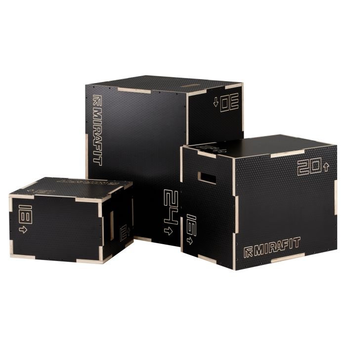 Jumping on Mirafit 3in1 Anti Slip Wood Plyo Box 30x24x20