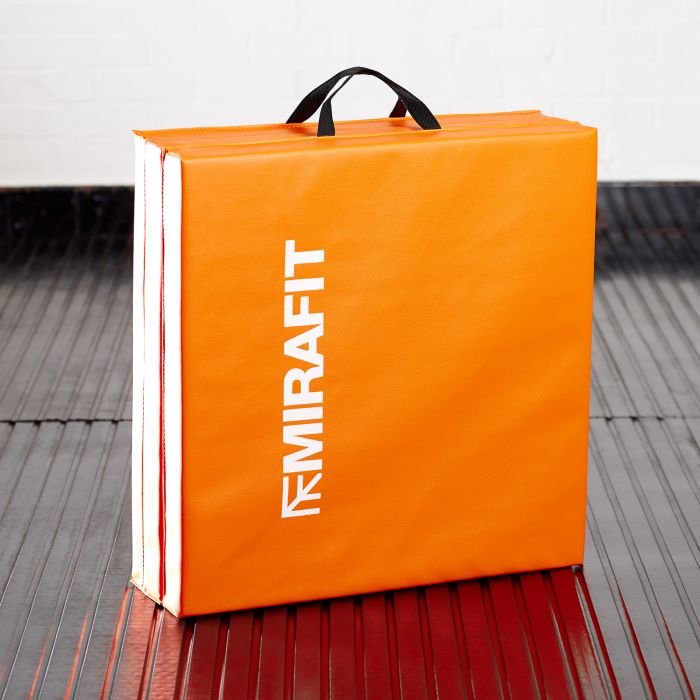 Folding Mirafit 8ft Mat 6ft Folding Exercise Mats 4cm Thick Gym