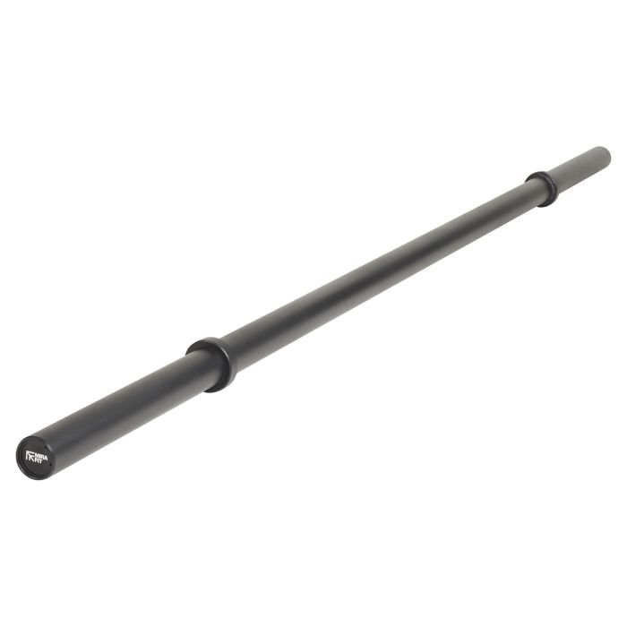 Mirafit 7ft Axle Bar in Black Close Up View on White Background
