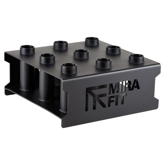 Weight Bar Floor Stand Holds Olympic Bars Mirafit