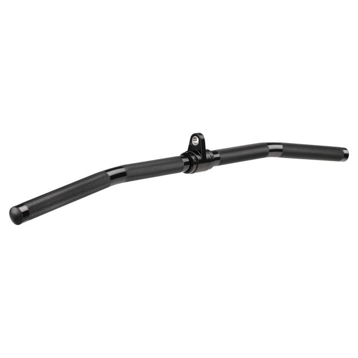 Mirafit Aluminium Lightweight Lat Pulldown Bar Black on gym mats