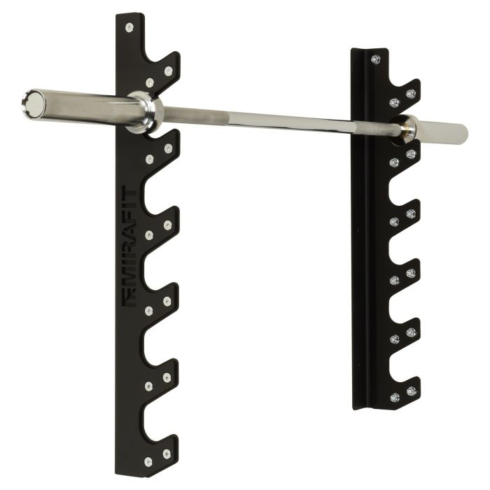 Mirafit 6 Barbell Wall Rack Model reference · options at Mirafit