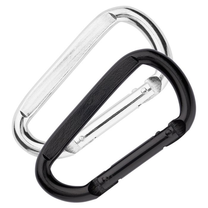 Mirafit Steel Multi Use Silver Carabiner Measurements Image
