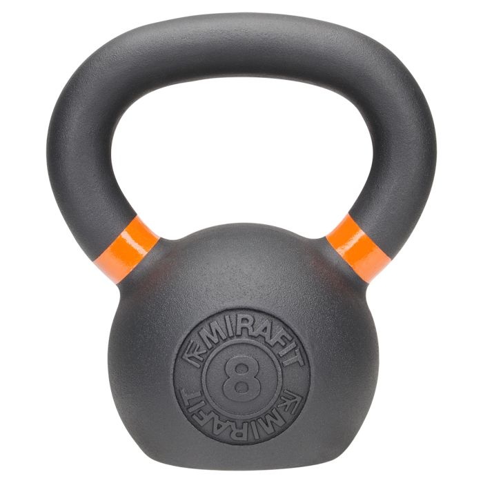 Mirafit Cast Iron Kettlebell 8kg on Gym Mats