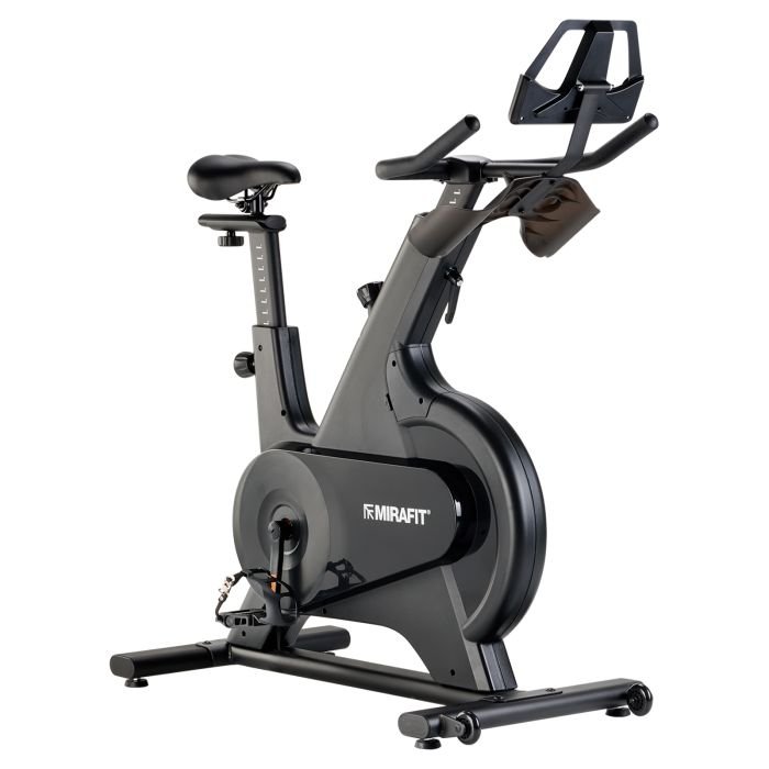 Mirafit Exercise Bike with Features Highlighted