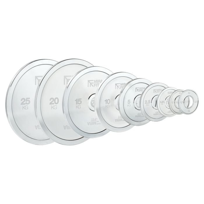 Mirafit Extra Thin Steel Weight Plates on bar