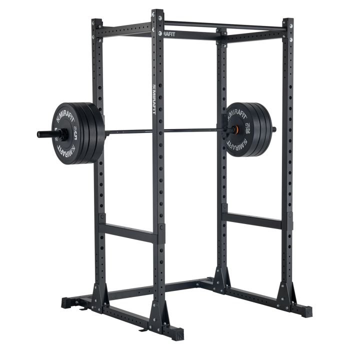 M200 Power Rack with Barbell and Weights Mirafit