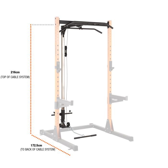 M210 Half Power Rack Cable Pulley System Mirafit