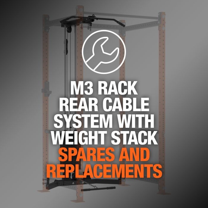Spare Parts for Mirafit M3 Rack Rear Cable System with Weight Stack