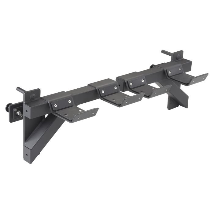 Mirafit M4 Rack Dumbbell Holders on gym floor