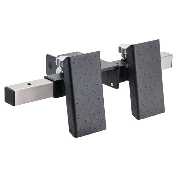 Mirafit M4 Row Foot Plate Attachment fixed to M4 Front Stabiliser Bars