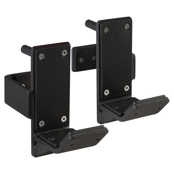 Unracking Hybrid Barbell from Mirafit M4 Standard J Cups 