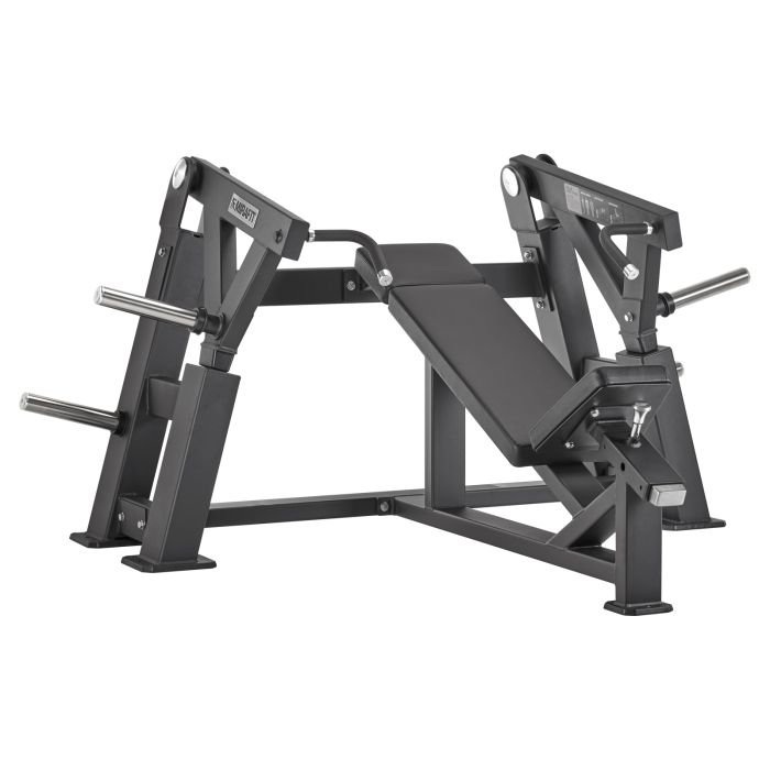 Athlete Using Mirafit M4X Plate Loaded Incline Chest Press Machine