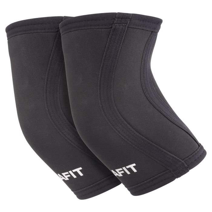 Mirafit Neoprene Elbow Sleeves on Gym Floor