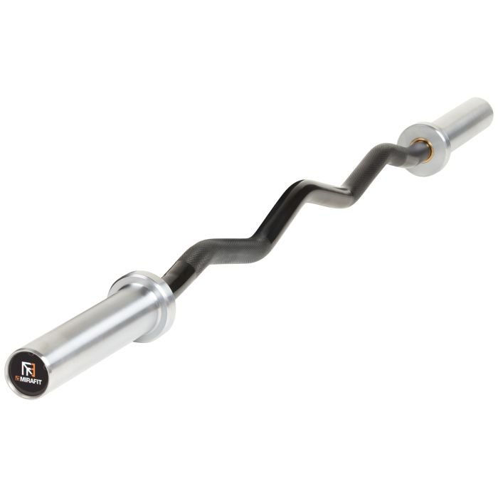 bicep curl with Mirafit M3 EZ Curl Bar