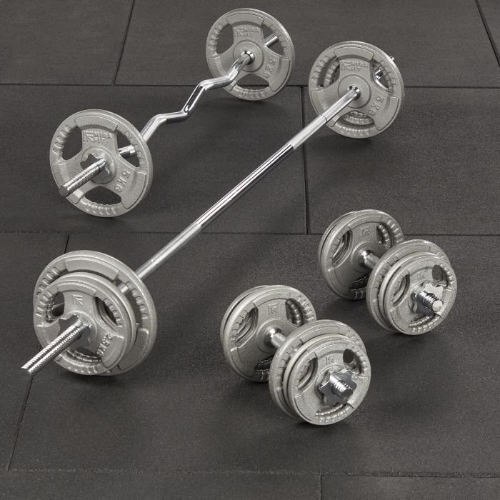 Amazon Olympic Curl Bar And Dumbbell Handle Set Amazon Cap Olympic