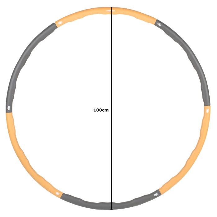Weighted Hula Hoop With Ridges Fitness Hula Hoop Mirafit - Main Image