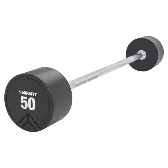 Collection of Mirafit Urethane Sraight Fixed Bars On Gym Flooring