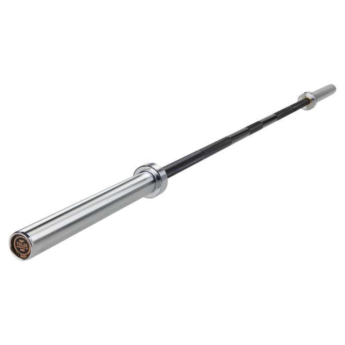 Mirafit Talos 20kg Powerlifting Bar with end cap graphic