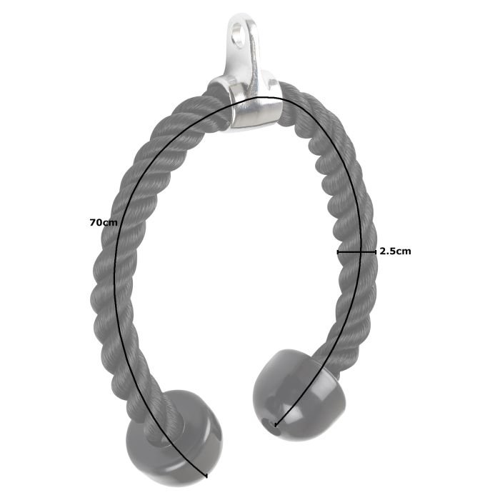 Tricep Rope with Ergonomic Handles, 36 Inch Tricep Pull Down - Shop