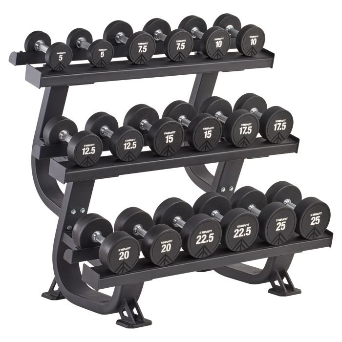 Mirafit Tier Urethane Dumbbell Set Rack