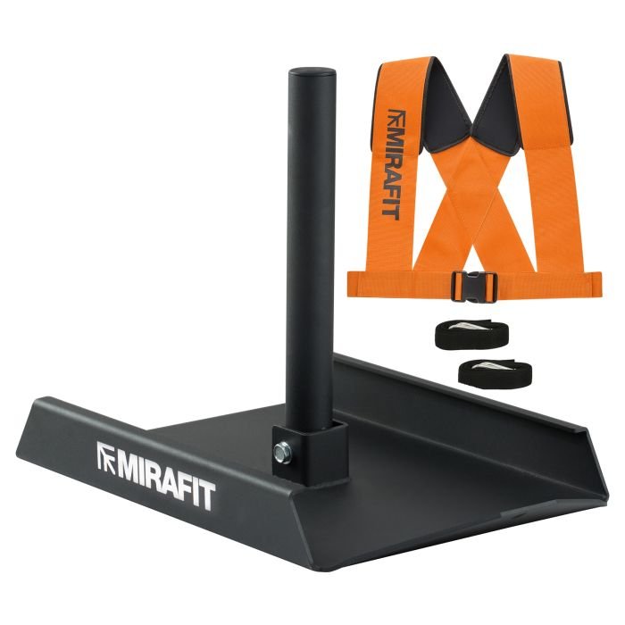 Mirafit Weight Drag Sled and Harness on track