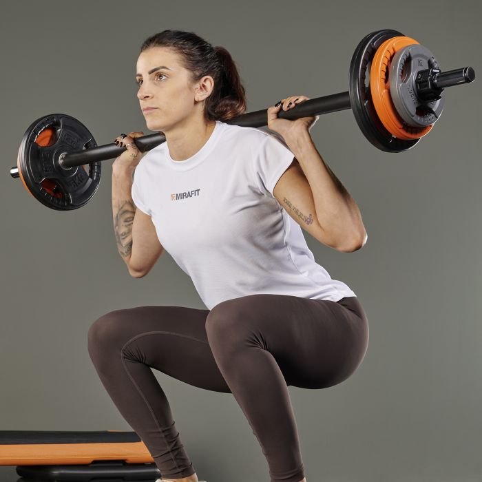 20kg Studio Pump Set Black/Orange/Grey Mirafit - Main Image