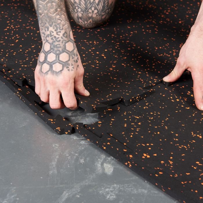 Interlocking Rubber Gym Flooring Mirafit