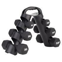 Mirafit Soft Touch Dumbbell Kit on Gym Mats