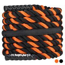 15m Mirafit 38mm Black Battle Rope