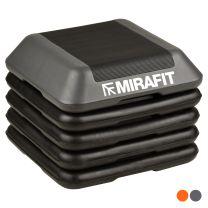 Orange and Black Mirafit 5 Level Mini Exercise Step