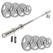 MF KIT 7ft bar and 100kg weight plates