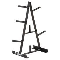 Mirafit Plates on Mirafit 1 Inch Standard Weight Rack
