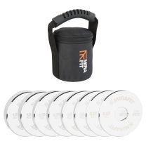 Mirafit 1 inch Fractional Plates Set with bag on Gym Floor