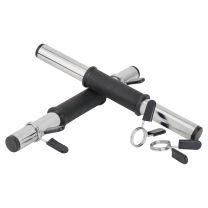 Mirafit 30mm Studio Dumbbell Bars on gym floor