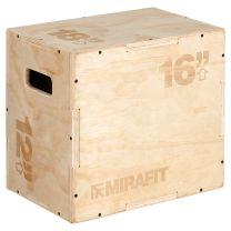 Box Jump Using Mirafit 3 in 1 Wooden Plyo Jump Box 18x16x12