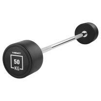 Bicep Curl with Mirafit 7.5kg Urethane Fixed Weight Barbell