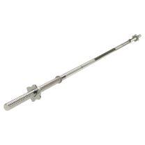 mirafit 7ft standard 1 inch spinlock bar on gym mats