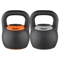 Mirafit 8 16kg Adjustable Kettlebell on gym floor