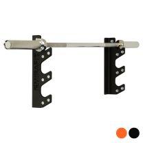 Mirafit Orange 3 Barbell Wall Rack Holding Barbell