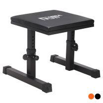 Female Athlete Box Squat with Orange Mirafit Squat Box