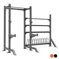 Mirafit Orange M4 Half Rack with Side Storage 
