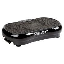 Woman Performing Lunge on Mirafit Black Slimline Vibration Plate