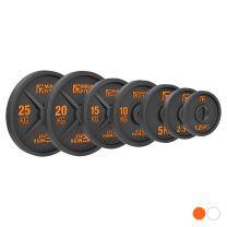 Mirafit Black and White Deep Dish Olympic Weight Plates