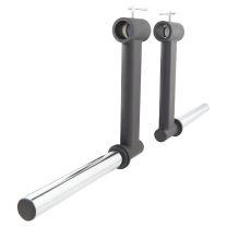 Mirafit Cambered Bar Attachment Set on gym floor
