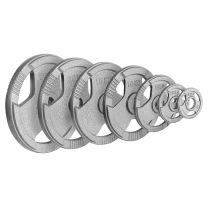 Mirafit Cast Iron 2 inch Olympic Tri Grip Weights